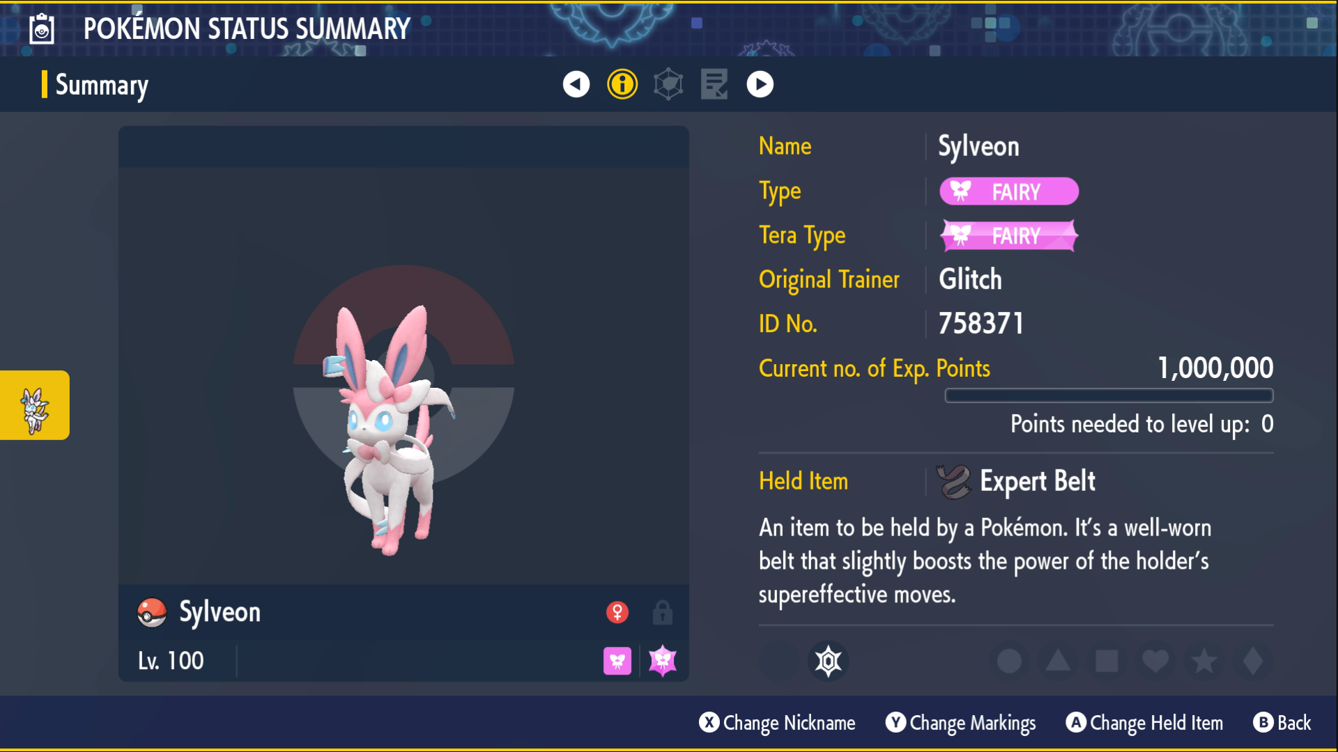 Sylveon stats